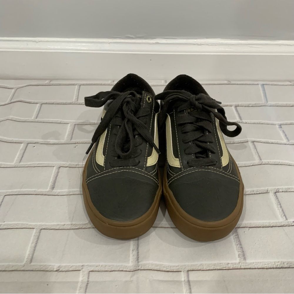 Vans Dennis Enarson Wafflecup Pro BMX Shoe Men Sz 4.5 Olive Gum Old Skool 721454